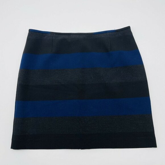 Tahari Arthur S Levine Petite Women Size 14P Striped Colorblock Pencil Skirt 783 - Picture 2 of 7